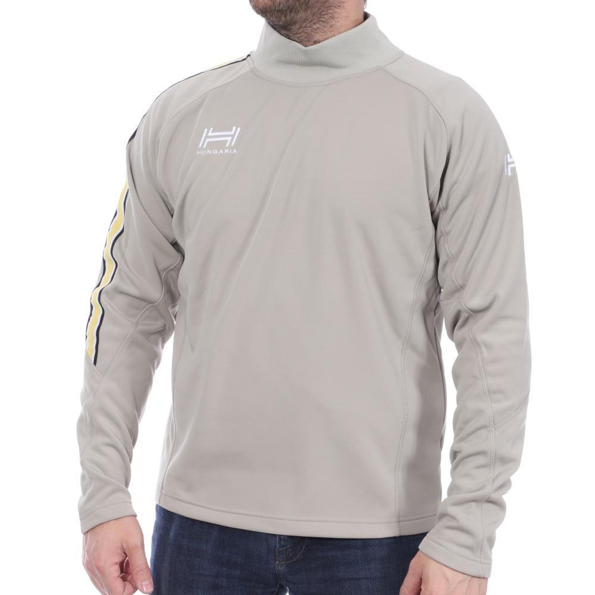 Voir la diapositive 2 : HUNGARIA Sweat gris/jaune homme Hungaria Training Pro 15
