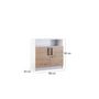 Voir la diapositive 4 : BEST MOBILIER Hayato - commode - effet bois et blanc - 80 cm