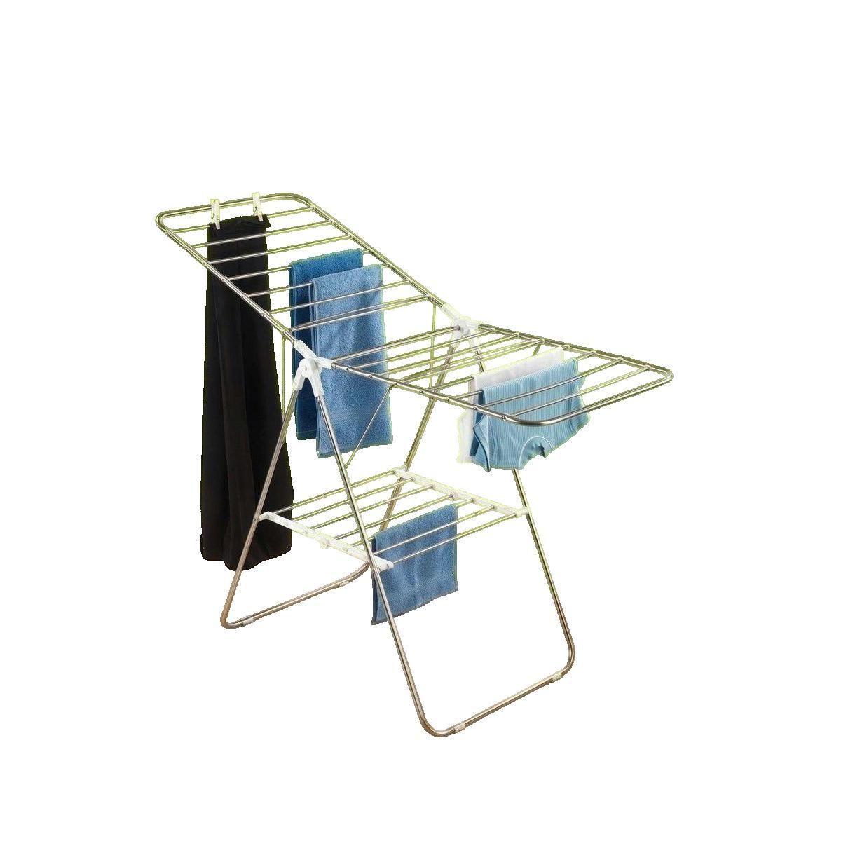 Wenko Séchoir à linge Wenko Flex blanc ajustable