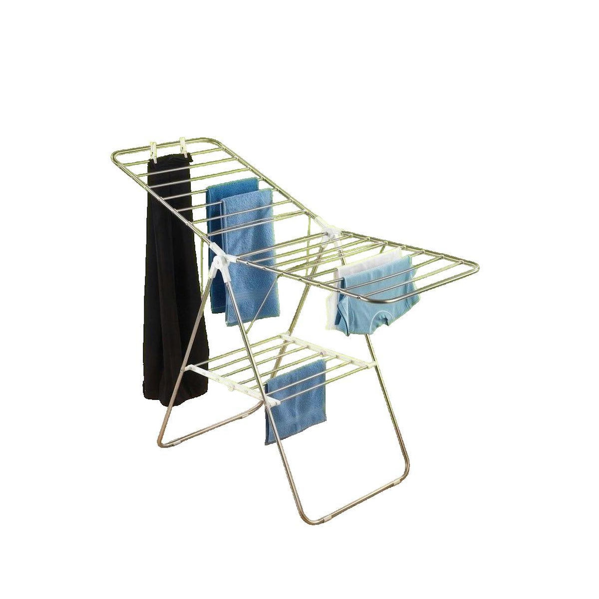 Wenko Séchoir à linge Wenko Flex blanc ajustable