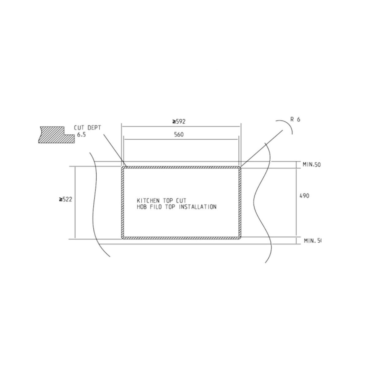 ELICA Table de cuisson induction 59cm 4 feux noir - PRF0183903