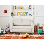 BEST MOBILIER Marilia - canapé 2 places - convertible déplimousse - en velours côtelé. Coloris disponibles : Jaune, Vert, Marron, Noir, Beige, Gris, Orange