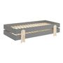 Voir la diapositive 3 : Paris Prix Lit Enfant en Bois  Modulo Arrow IV  90x200cm Gris