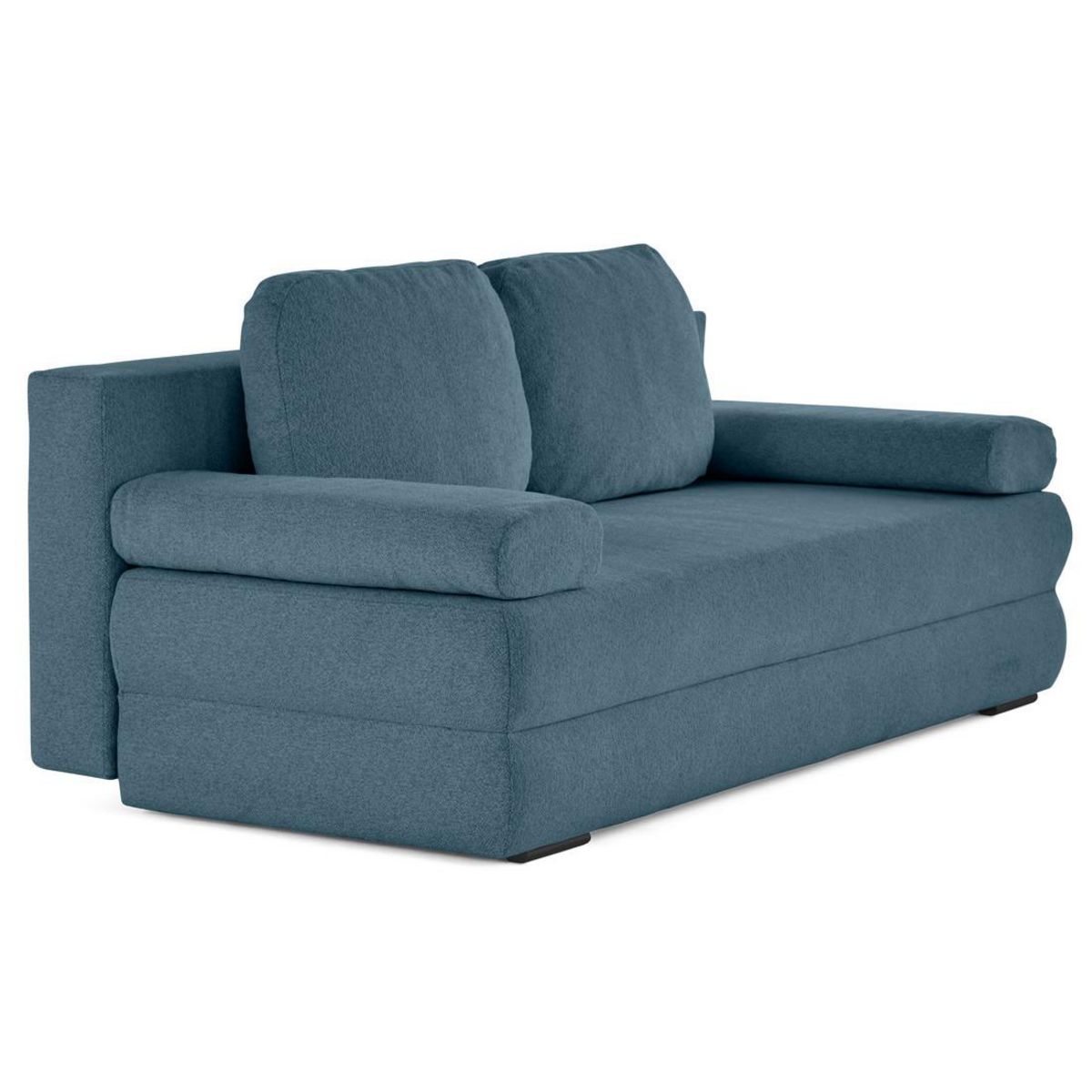 BEST MOBILIER Nora - canapé 3 places convertible avec coffre en tissu texturé