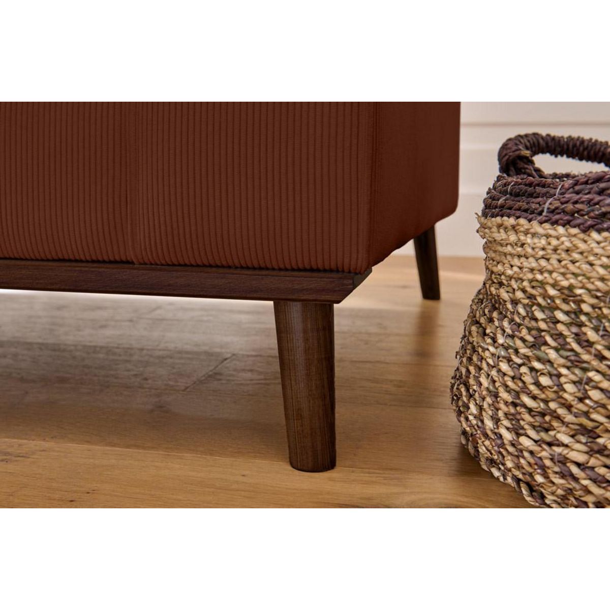 LISA DESIGN Albane - canapé d'angle gauche - 4 places - en velours côtelé