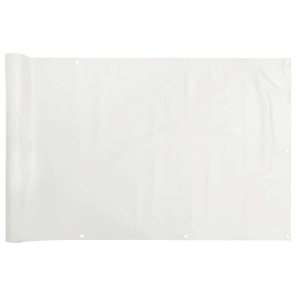 VIDAXL Ecran d'intimite de balcon blanc 300x75 cm PVC