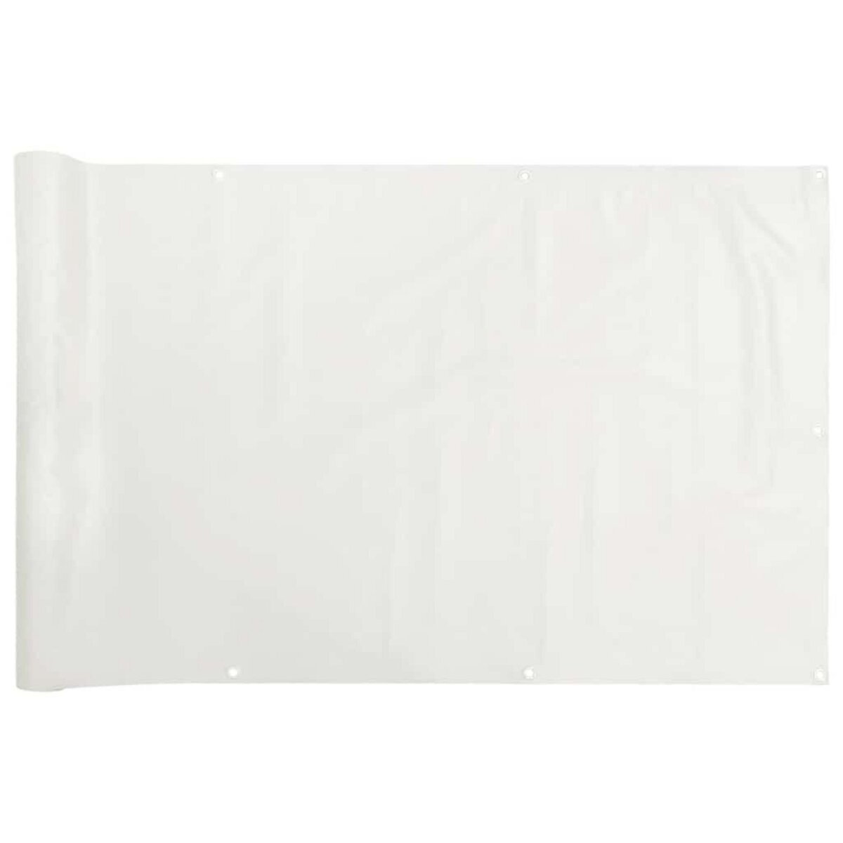 VIDAXL Ecran d'intimite de balcon blanc 300x75 cm PVC