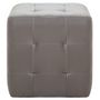 Voir la diapositive 3 : VIDAXL 2 pcs Poufs Gris 30 x 30 x 30 cm Similicuir