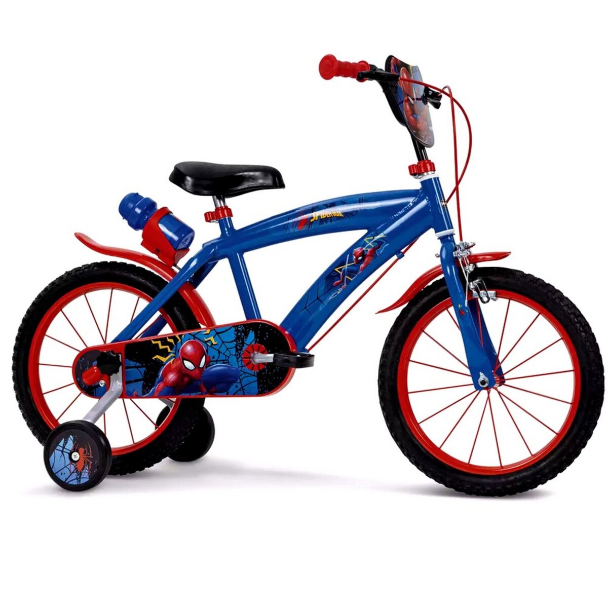 Vélo enfant 12'' garçon Spiderman Pour enfant < 90 cm - équipé de