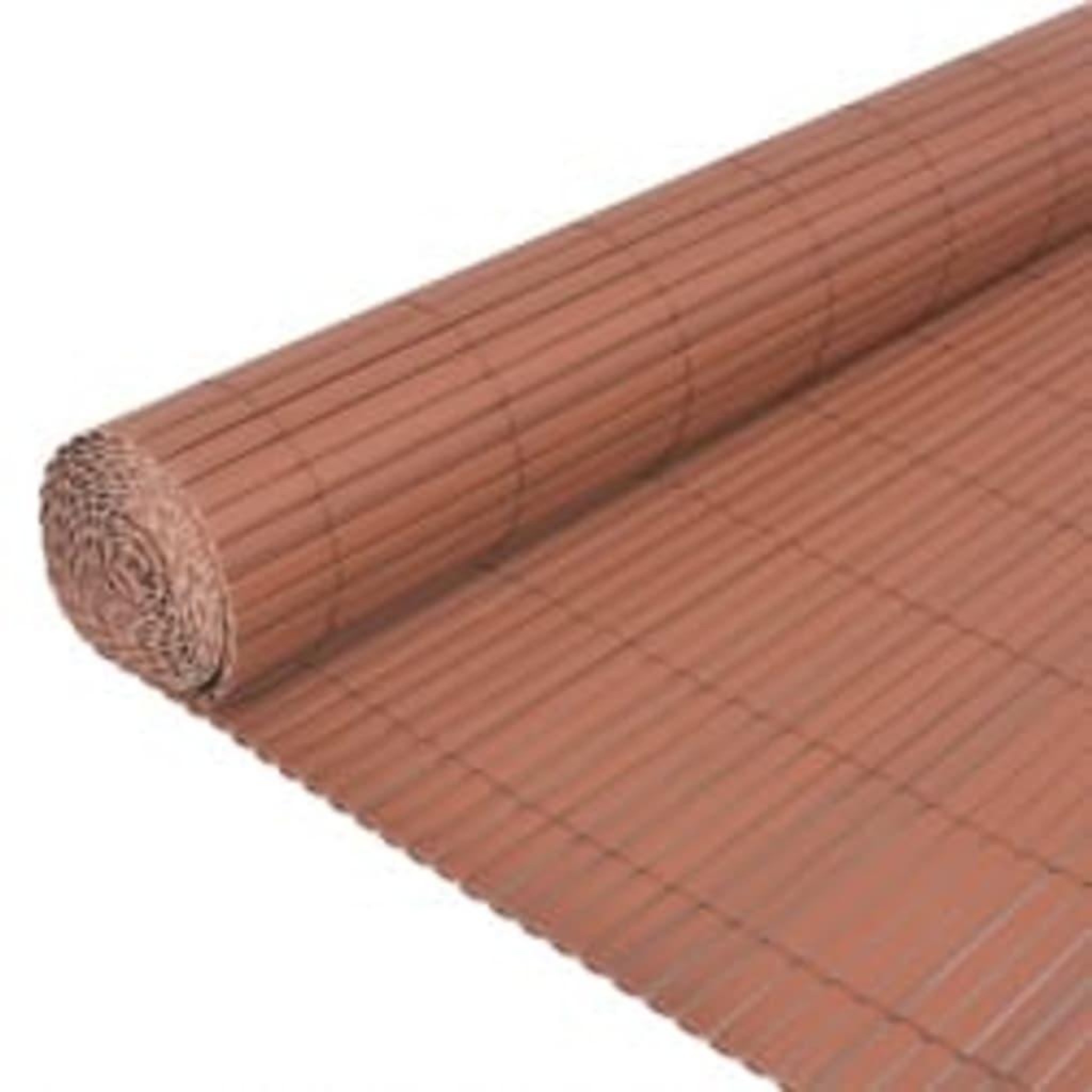 Voir la diapositive 3 : VIDAXL Cloture de jardin double face 110x500 cm Marron