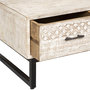 Voir la diapositive 4 : ATMOSPHERA Table basse 2 tiroirs Ajay - Beige et noir