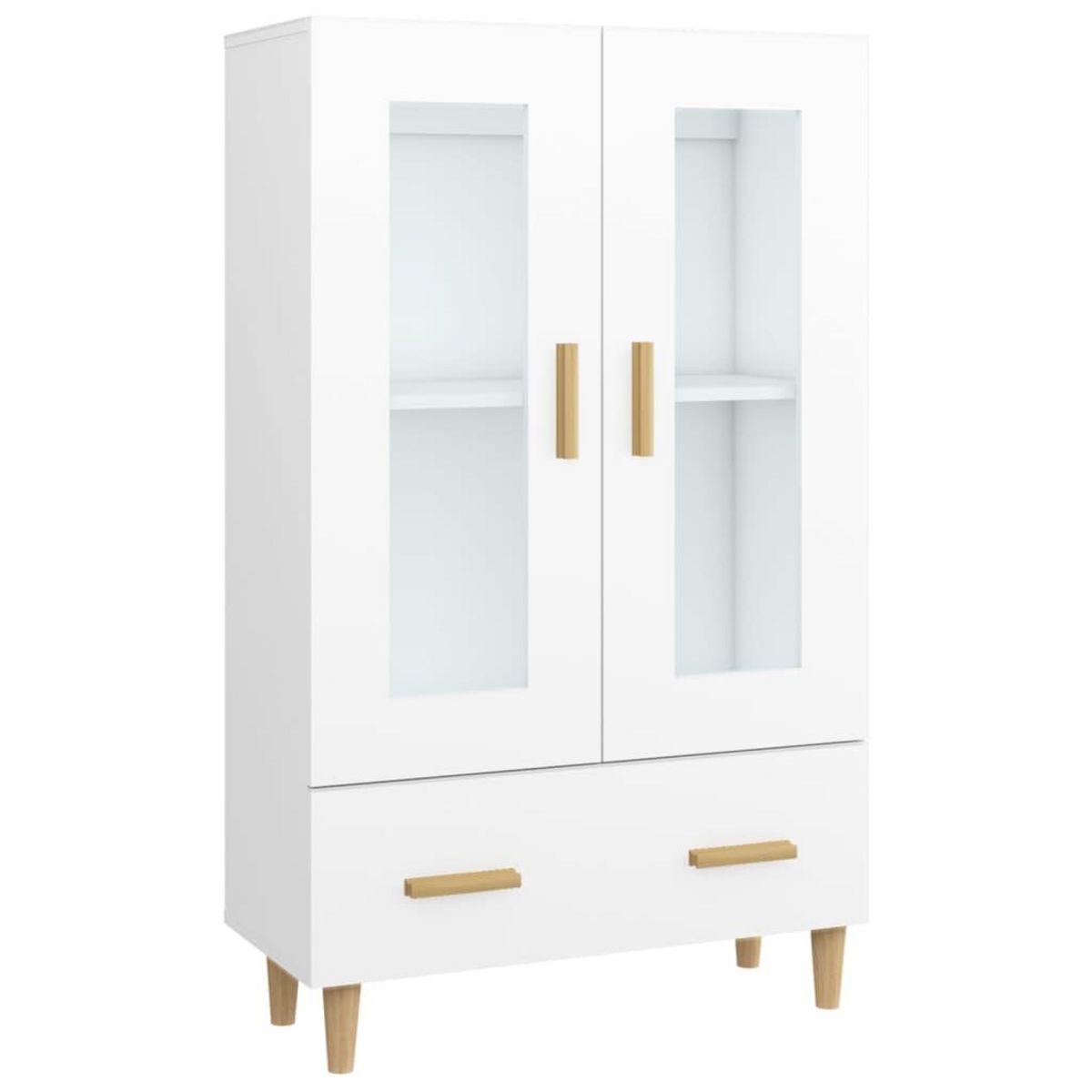 VIDAXL Buffet haut Blanc 70x31x115 cm Bois d'ingenierie