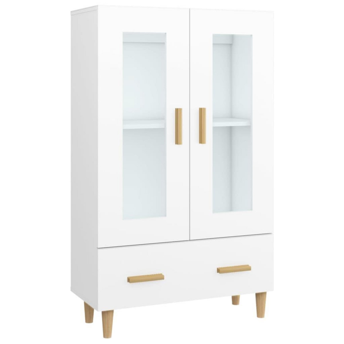 VIDAXL Buffet haut Blanc 70x31x115 cm Bois d'ingenierie