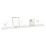Voir la diapositive 3 : VIDAXL Etageres murales 2 pcs Blanc brillant 100x9x3 cm