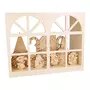 Artemio Maison en bois souris + personnages 28 x 12 cm