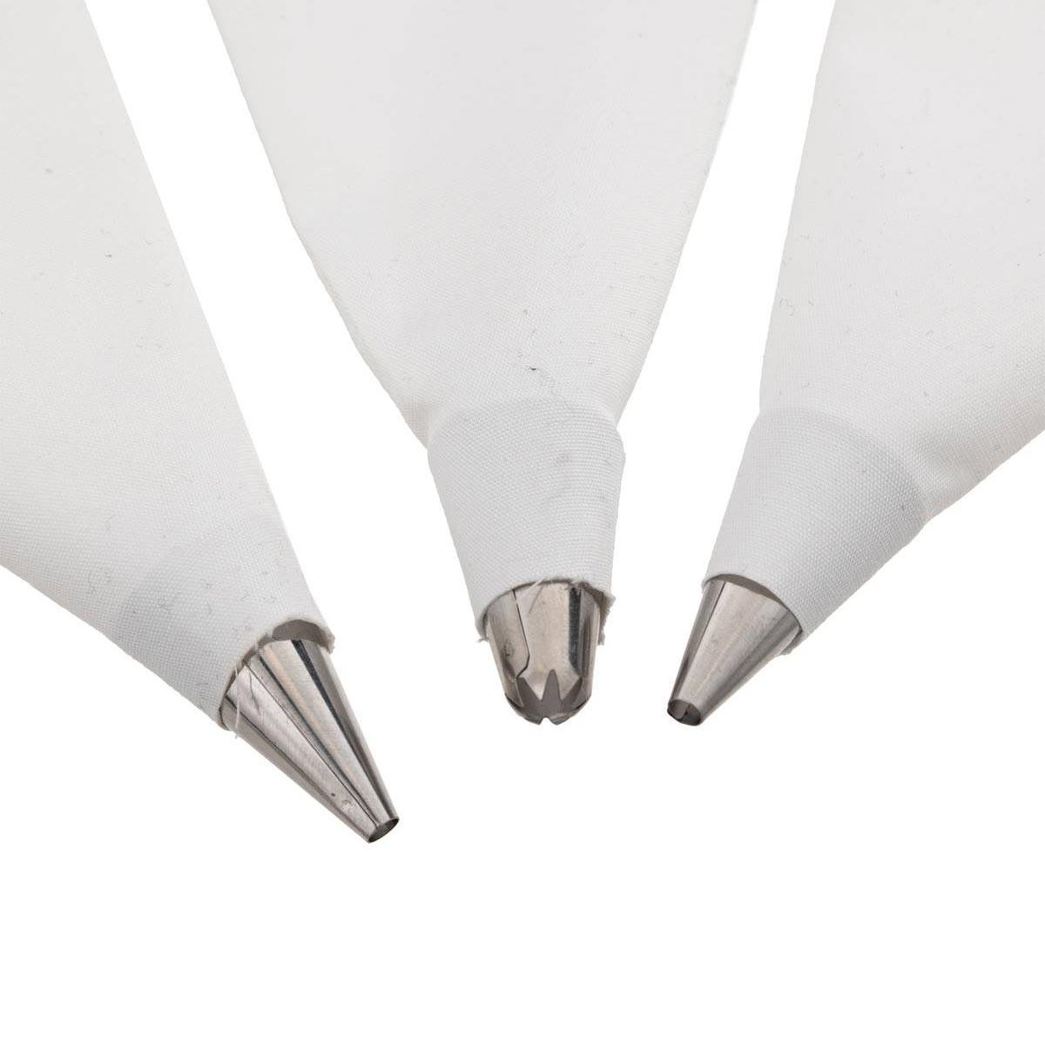 Voir la diapositive 2 : FIVE Lot de 3 poches à douilles  réutilisables  35cm blanc