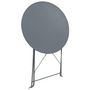 Voir la diapositive 2 : VIDAXL Mobilier de bistro 3 pcs Acier Gris