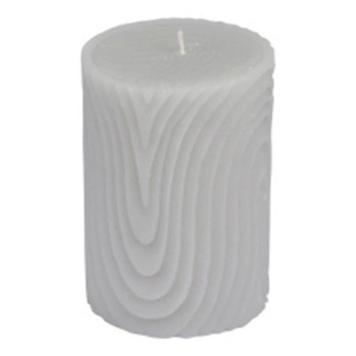 Paris Prix Bougie Pilier Déco Embossée  Santan  10cm Gris Clair