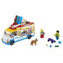 LEGO City 60253 - Le camion de la marchande de glaces, avec Skateur et Figurine Chien, Jouet pour Enfants dès 5 Ans