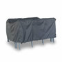 Voir la diapositive 2 : SWEEEK Housse de protection 150x125cm gris foncé - Bâche rectangulaire en polyester enduit PA pour tables de jardin Capua 150. Chicago 210 et Orlando
