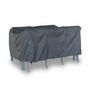 Voir la diapositive 2 : SWEEEK Housse de protection 150x125cm gris foncé - Bâche rectangulaire en polyester enduit PA pour tables de jardin Capua 150. Chicago 210 et Orlando