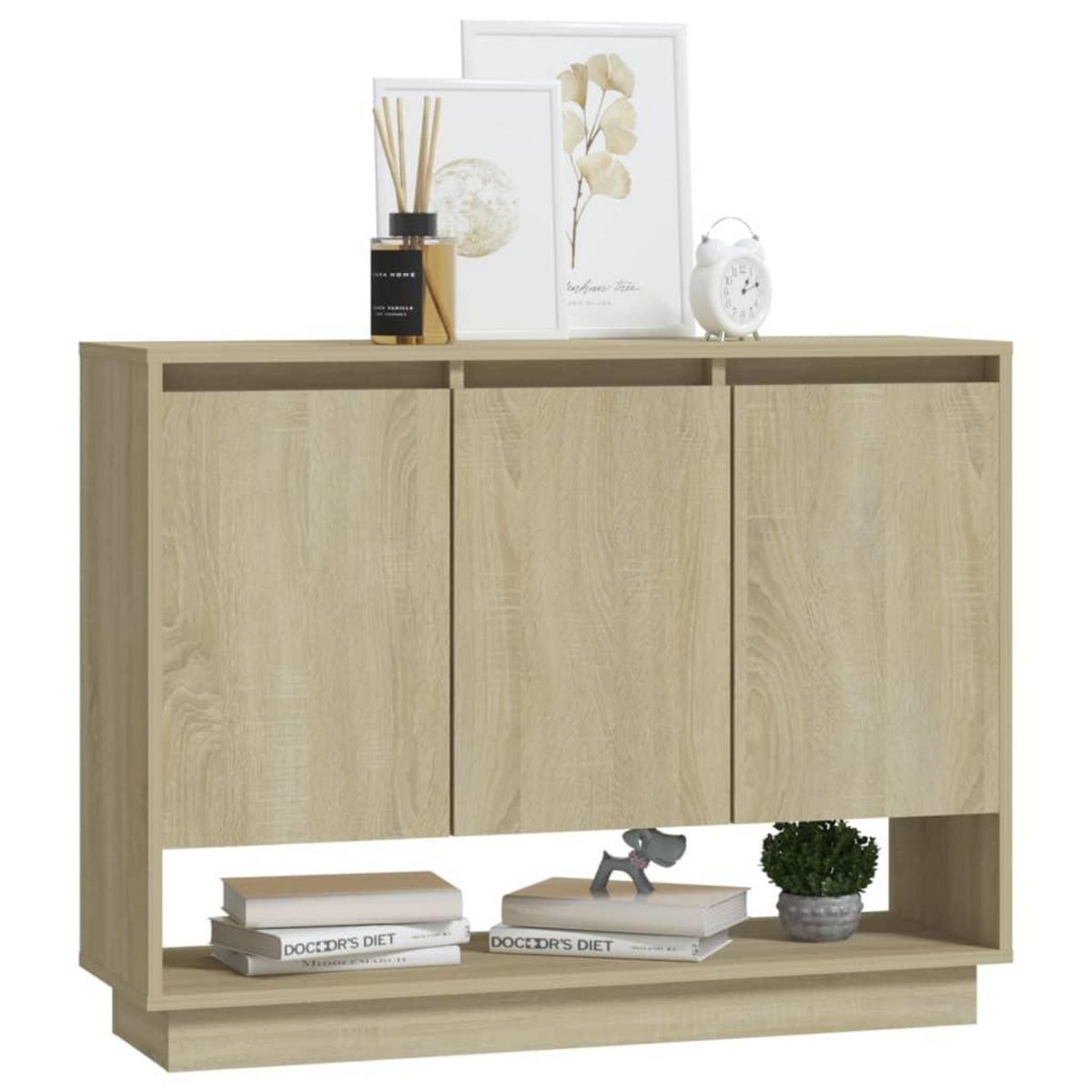VIDAXL Buffet Chene sonoma 97x31x75 cm Bois d'ingenierie