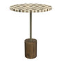 Voir la diapositive 1 : Rendez vous déco Table d'appoint ronde en bois de manguier et résine  D45 cm-Slimi