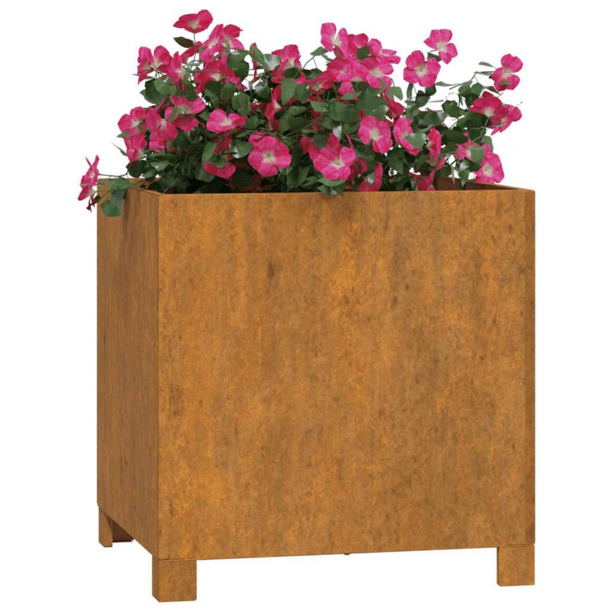 VIDAXL Jardiniere avec pieds Rouille 42x40x43 cm Acier corten