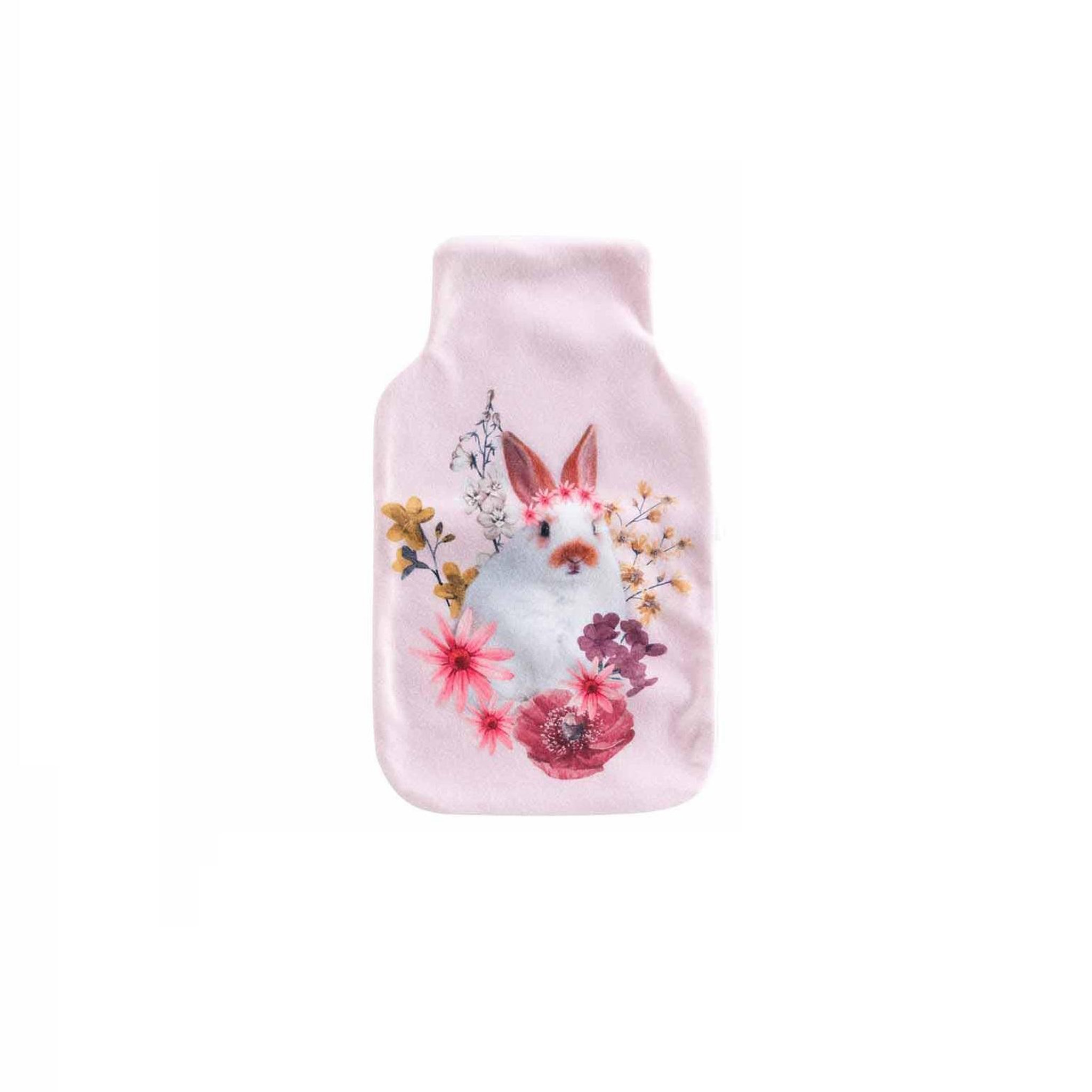 Eden Housse de bouillotte lapin fleuri