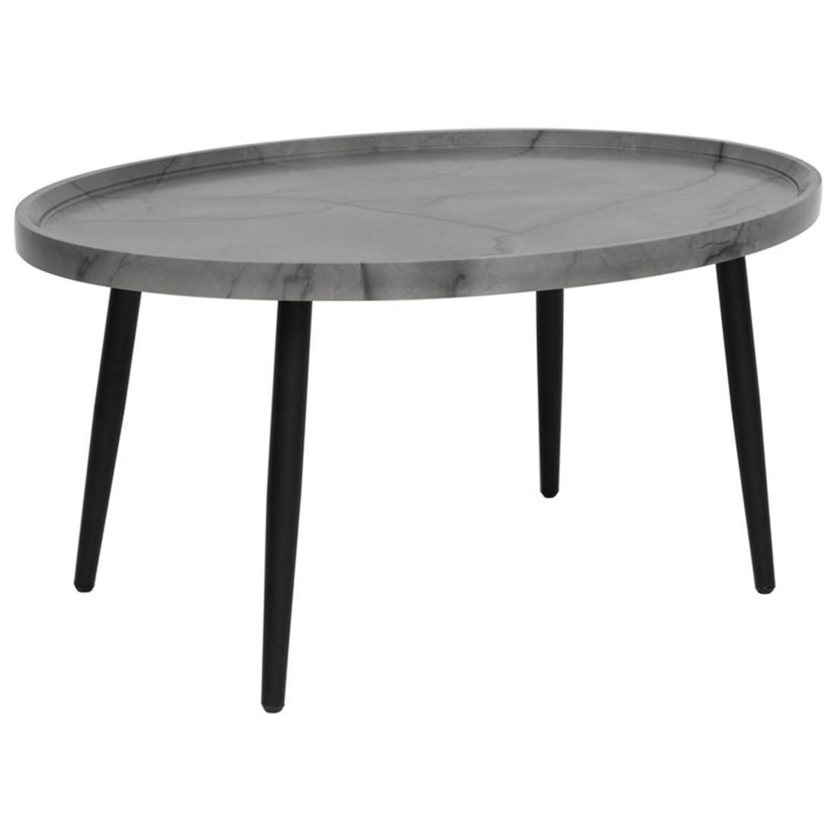 LISA DESIGN Helsinki - table basse - effet marbre - 80 cm
