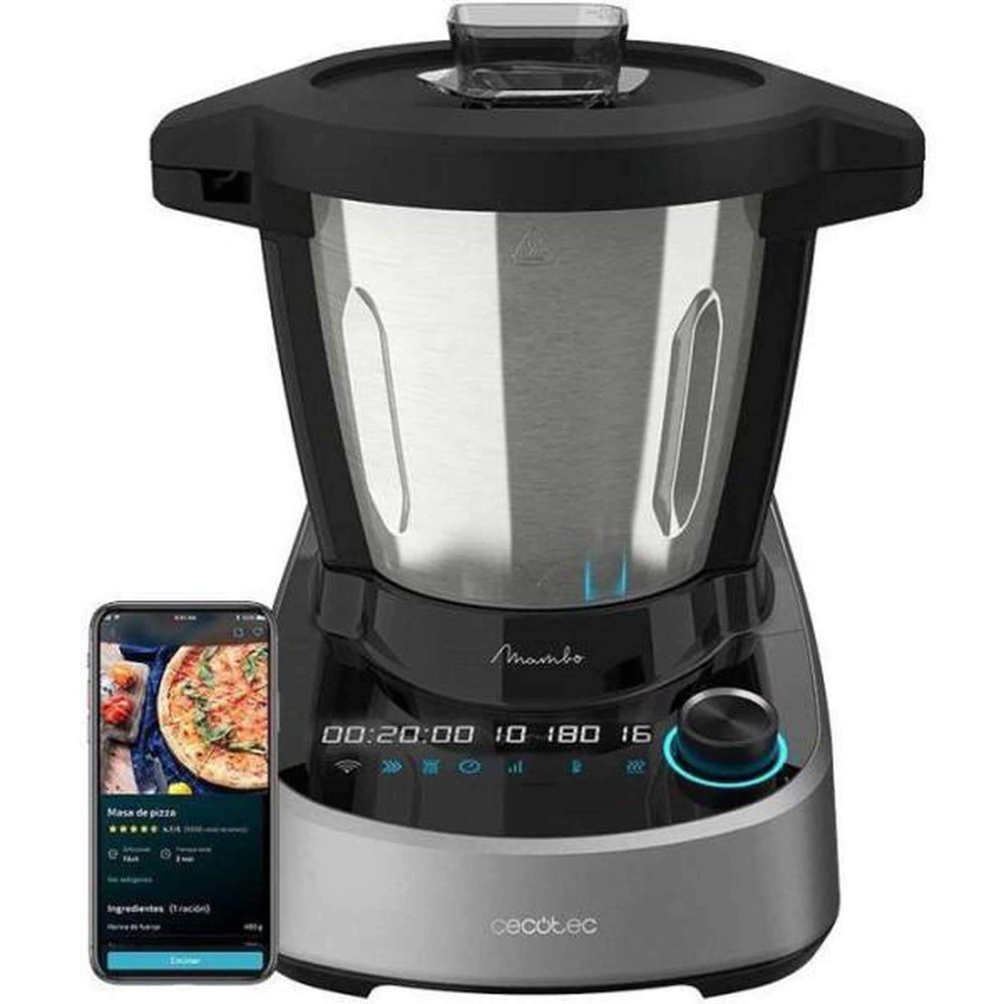 Voir la diapositive 2 : CECOTEC Robot  de cuisine - CECOTEC - Mambo 11090 - 1600 W - 3,3 L - 37 fonctions - Gris