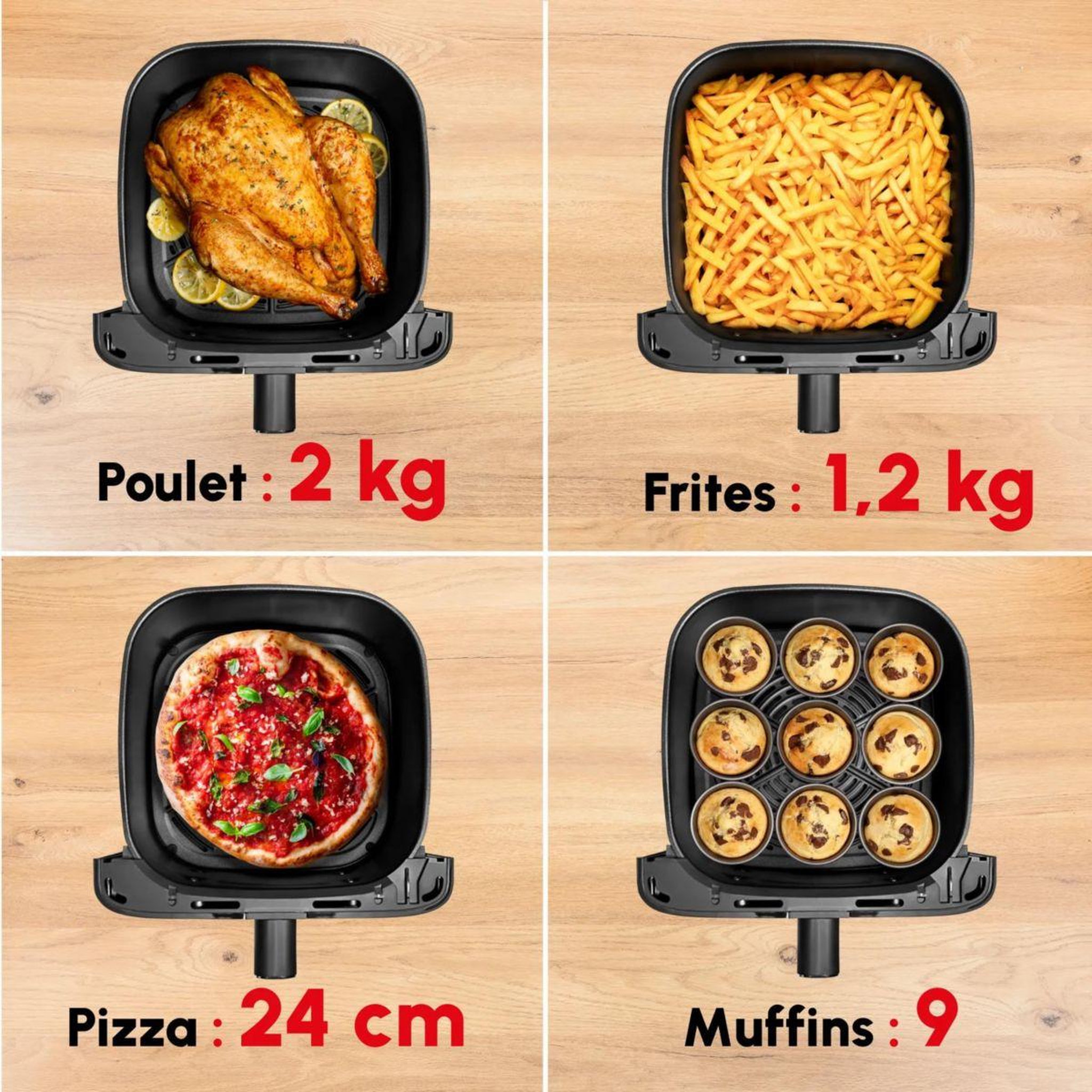 Voir la diapositive 4 : MOULINEX Friteuse sans huile easy fry mega 7.5l noir yy5935fb