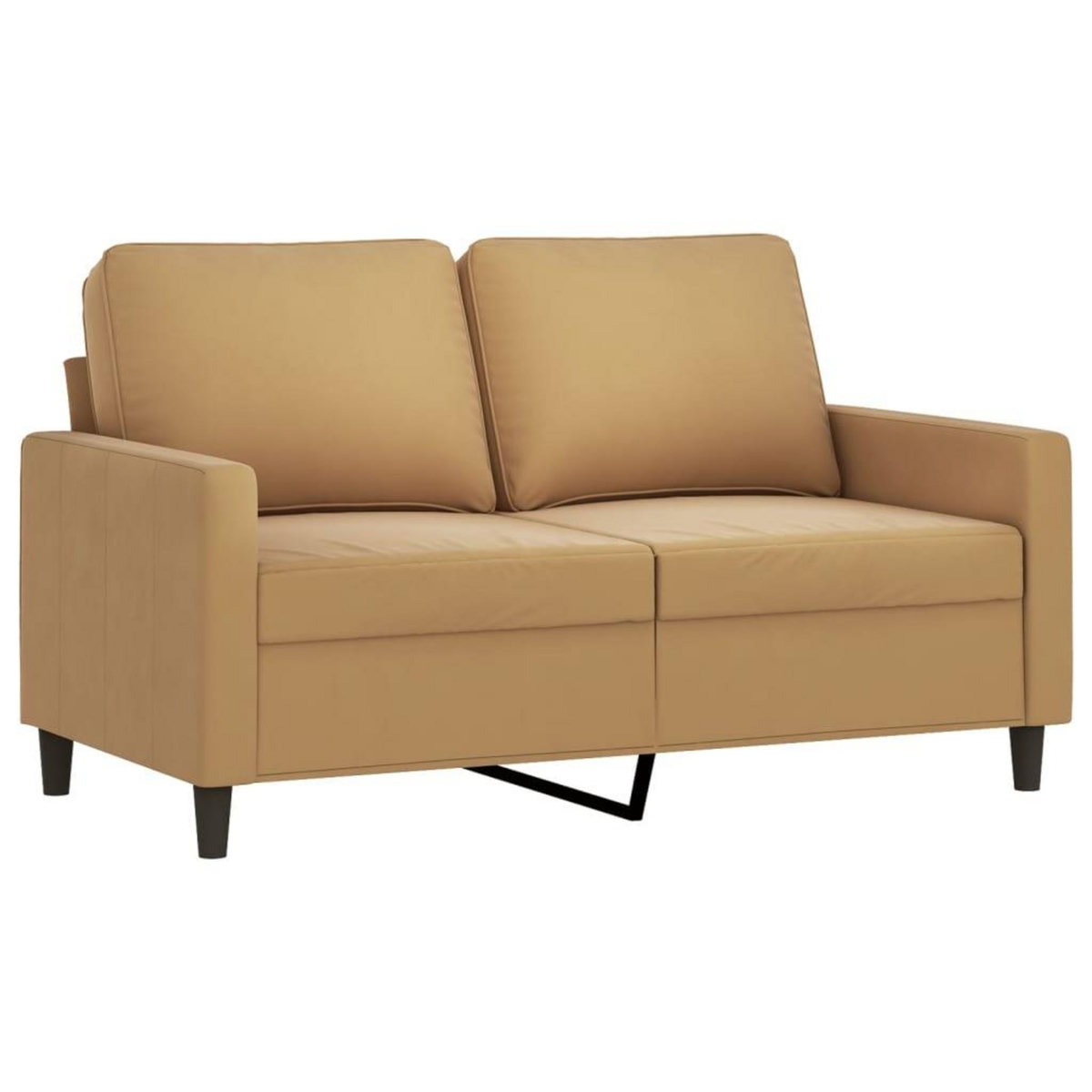 VIDAXL Ensemble de canapes 3 pcs avec coussins marron velours