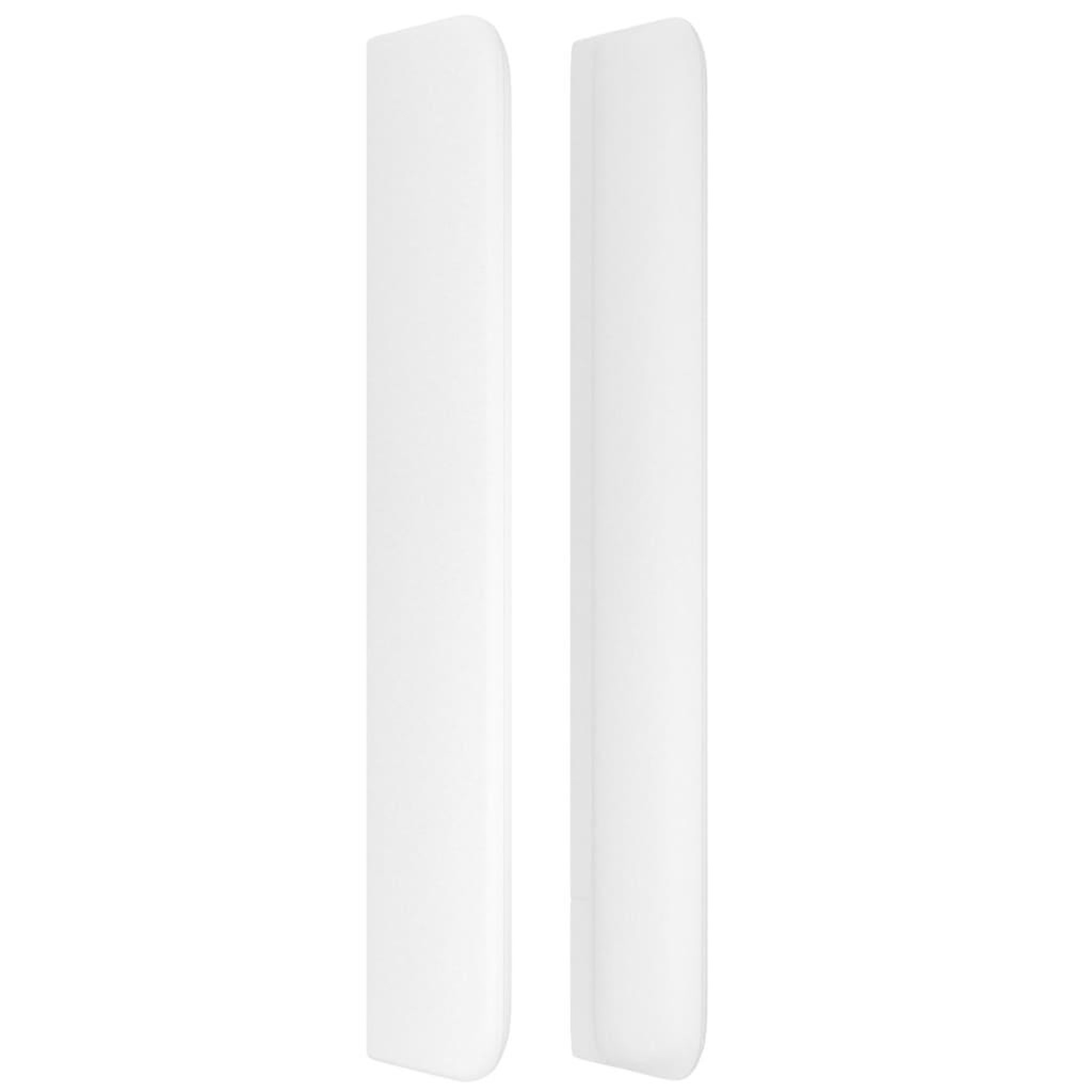 Voir la diapositive 4 : VIDAXL Tete de lit avec oreilles Blanc 203x16x118/128 cm Similicuir