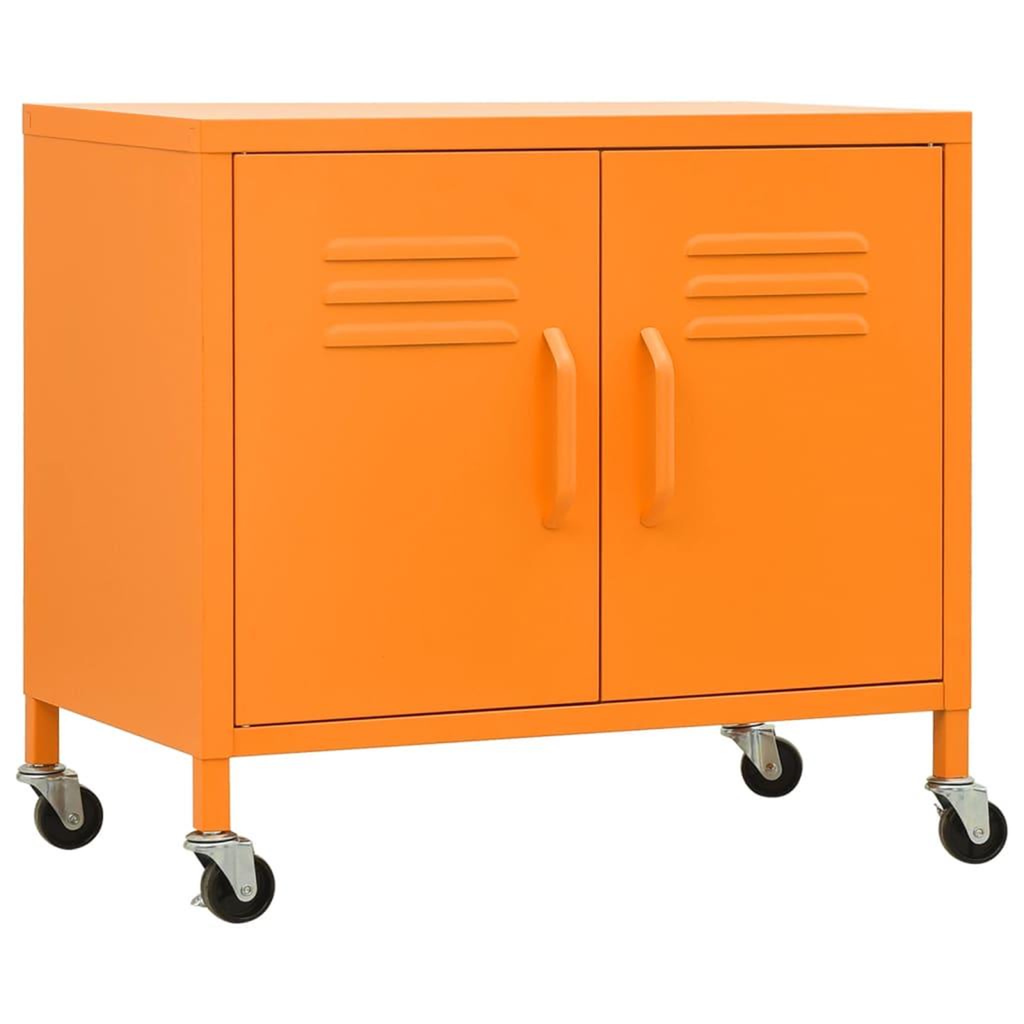 Voir la diapositive 2 : VIDAXL Armoire de rangement Orange 60x35x56 cm Acier