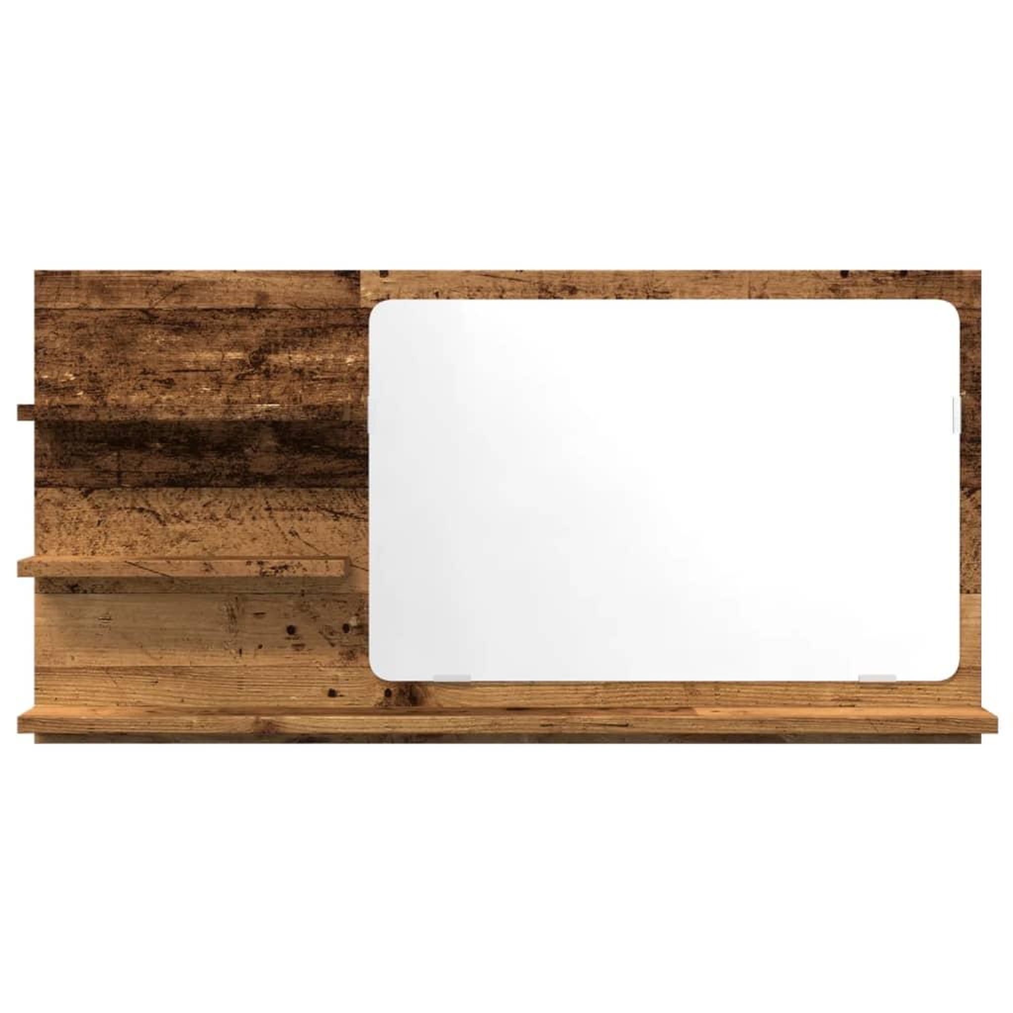 Voir la diapositive 4 : VIDAXL Armoire a miroir de salle de bain vieux bois bois d'ingenierie