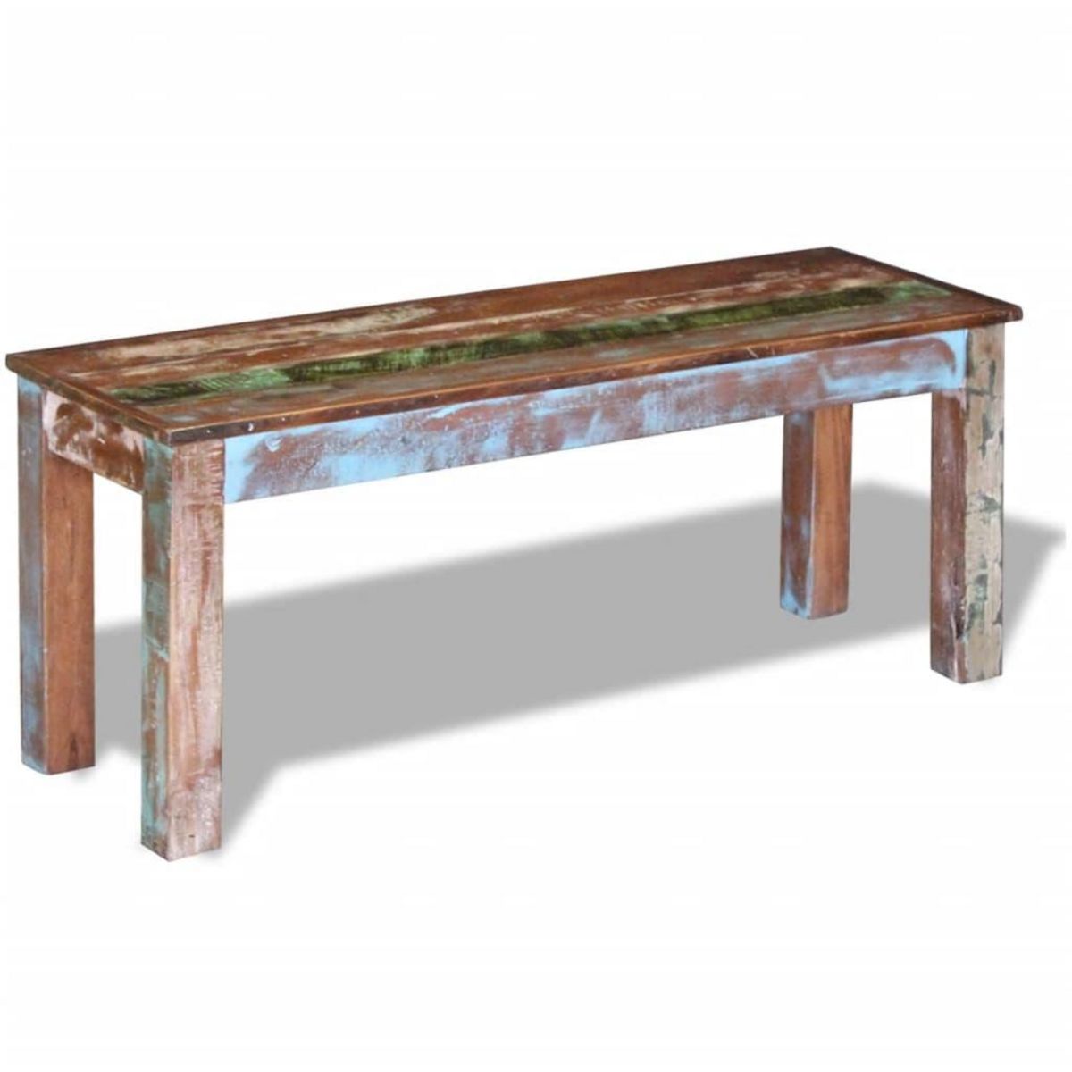 VIDAXL Banc 110x35x45 cm Bois de recuperation massif