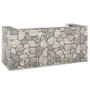 Voir la diapositive 1 : VIDAXL Mur en gabion pour poubelles Acier galvanise 254x100x110 cm