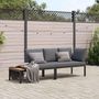 Voir la diapositive 1 : VIDAXL Salon de jardin 2 pcs avec coussins noir aluminium