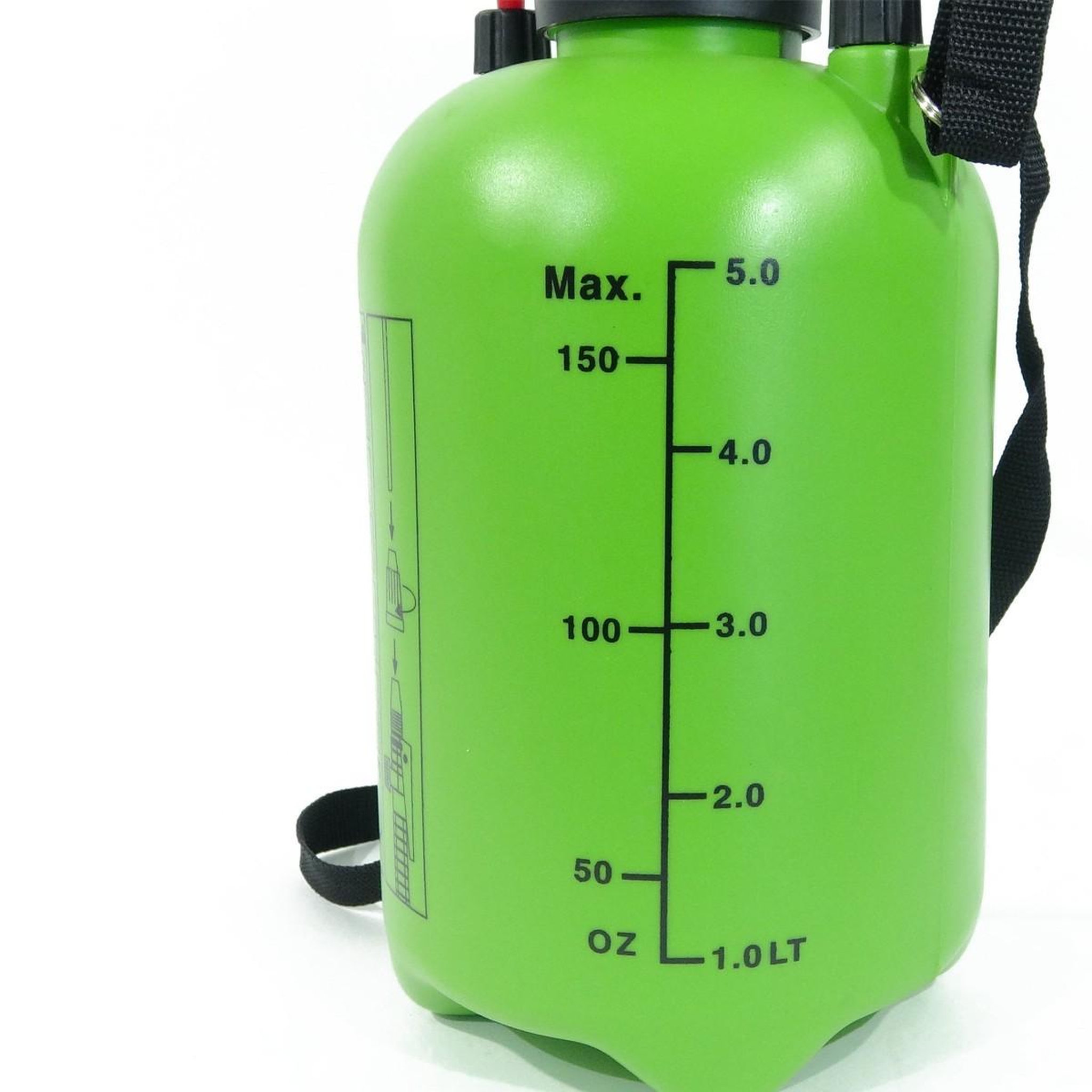 Voir la diapositive 3 : VITO Garden Pulvérisateur 5l lance 60cm poignée tuyau 1.20m pression manuelle spray et jet vito
