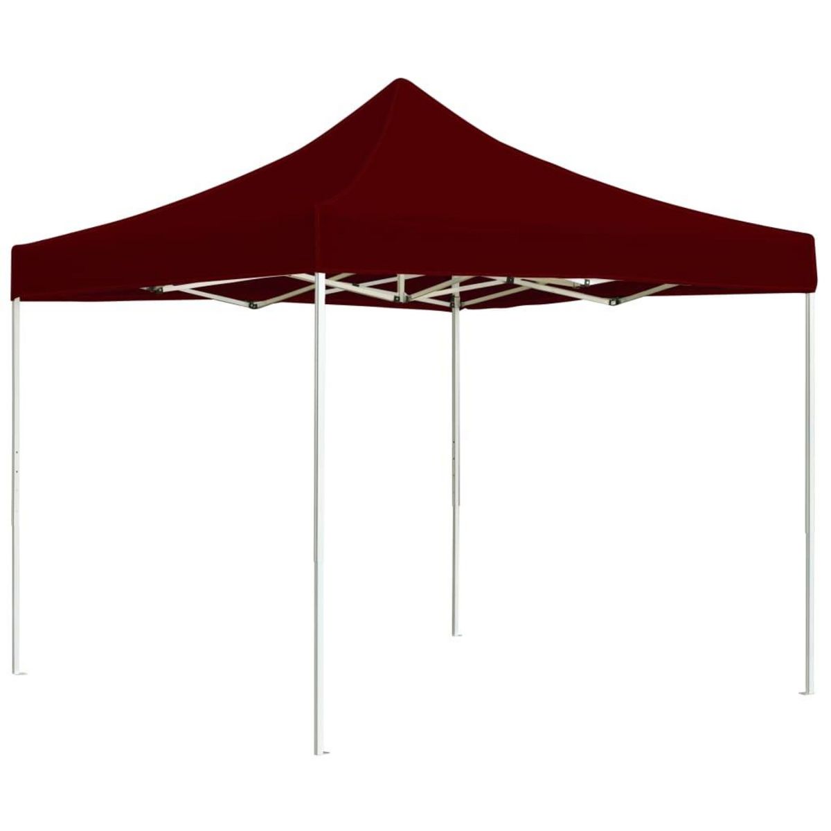 VIDAXL Tente de reception pliable Aluminium 2 x 2 m Bordeaux