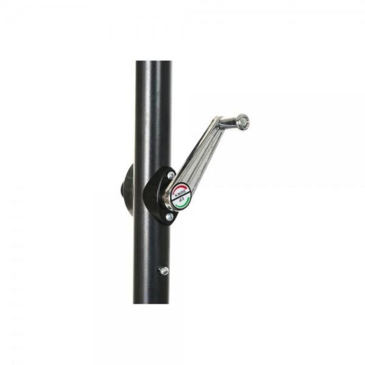 MARKET24 Parasol DKD Home Decor Marron Noir Polyester Acier (300 x 300 x 250 cm)