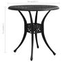 Voir la diapositive 6 : VIDAXL Table de jardin Noir 78x78x72 cm Aluminium coule