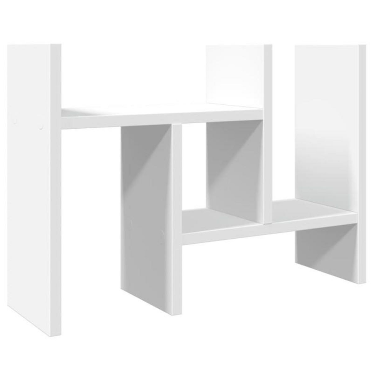 VIDAXL Organisateur de bureau blanc 34,5x15,5x35,5cm bois d ingénierie