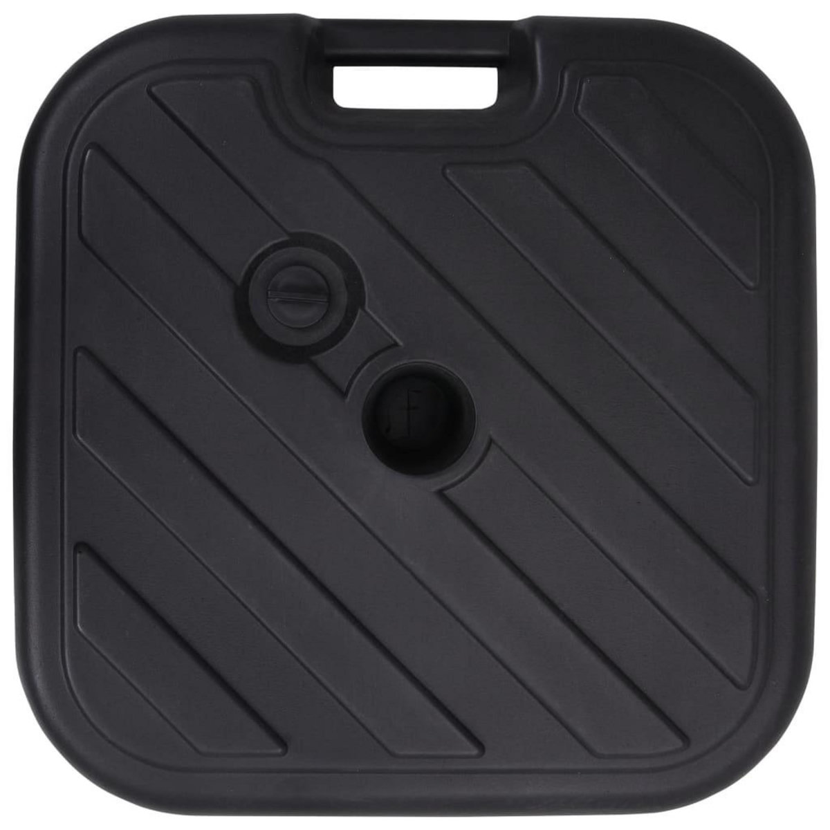 VIDAXL Socle de parasol Rempli de sable/d'eau 24 L Noir