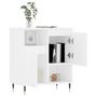 Voir la diapositive 4 : VIDAXL Buffet Blanc 60x35x70 cm Bois d'ingenierie