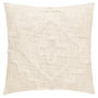 Voir la diapositive 1 : ATMOSPHERA Coussin Déco Tufté  Inca  40x40cm Ivoire