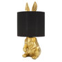 Voir la diapositive 1 : Paris Prix Lampe à Poser Design  Lapin  43cm Or & Noir