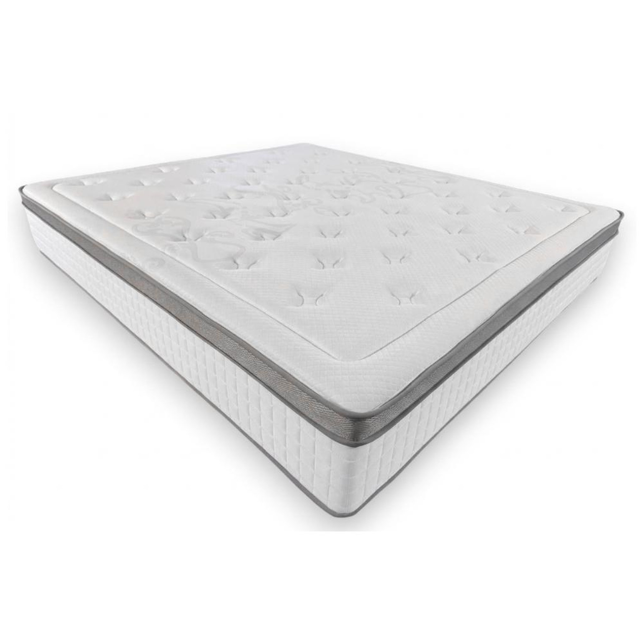 DAGOSTINO HOME Matelas ressorts ensachés - ferme - réversible - côté été/hiver - h25 cm. Coloris disponibles : Blanc