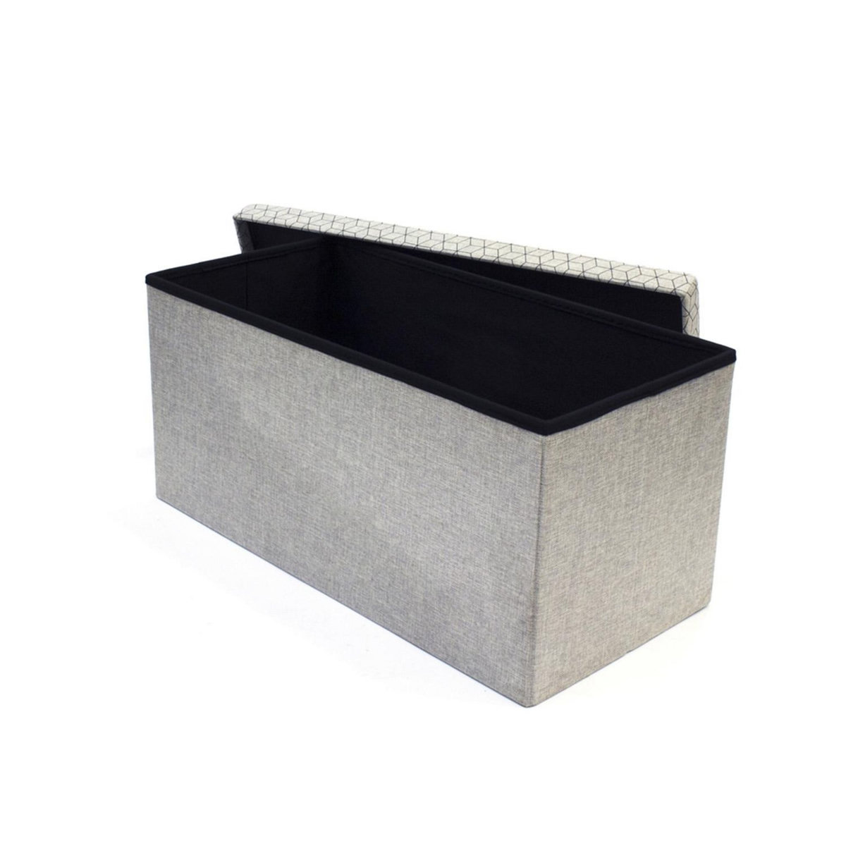 The Home Deco Factory Banc de rangement pliable Mobiliers Design  à motifs